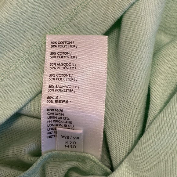 NWT BDG pastel green turtleneck/mock neck long sleeve M - Picture 8 of 8